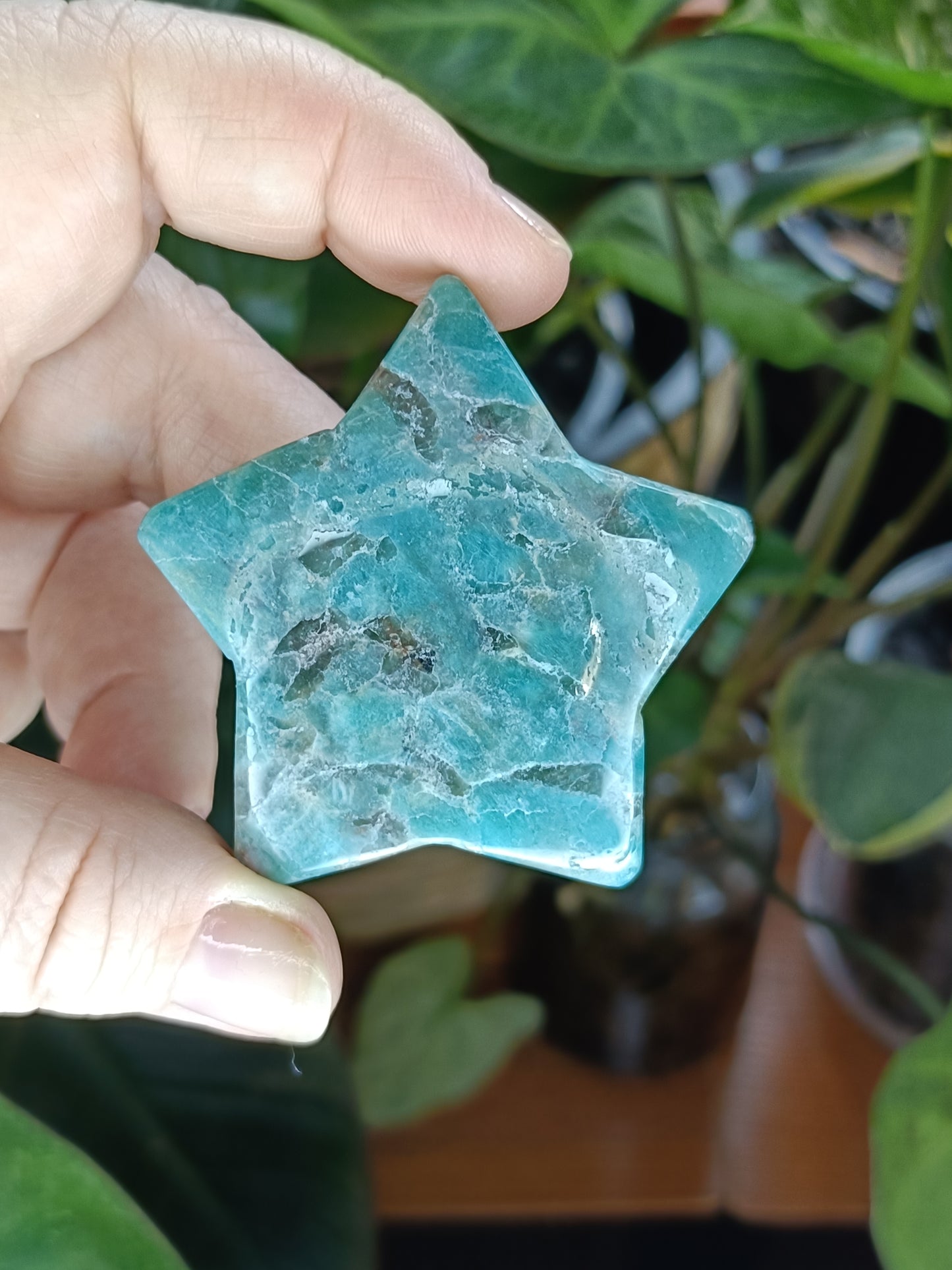 Amazonite Star Mini Carvings - 15-45g
