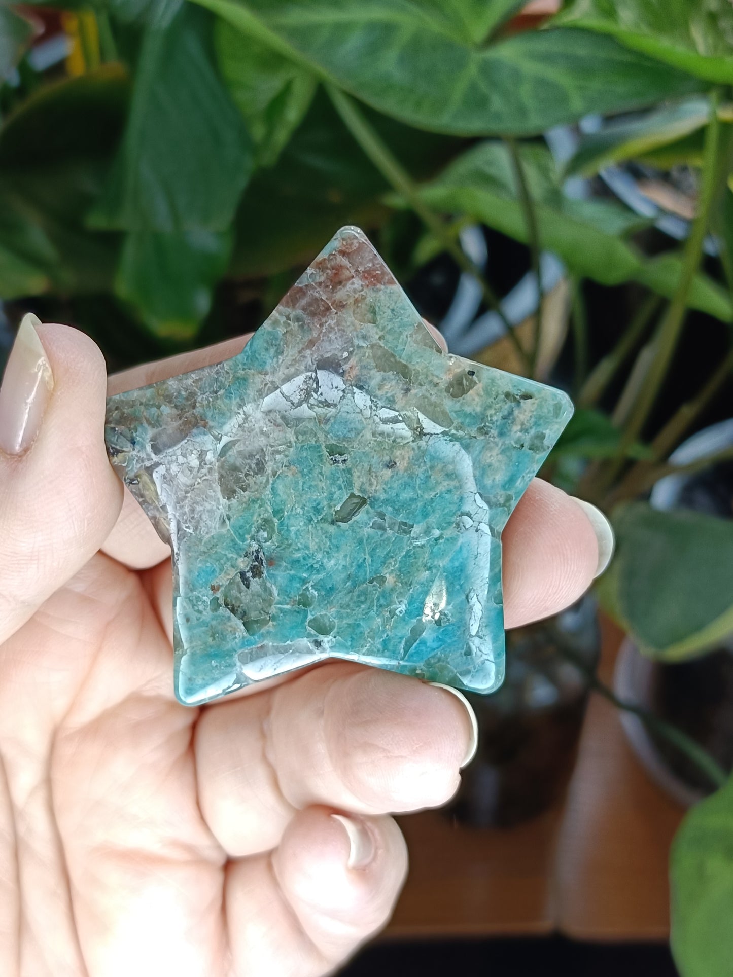 Amazonite Star Mini Carvings - 15-45g