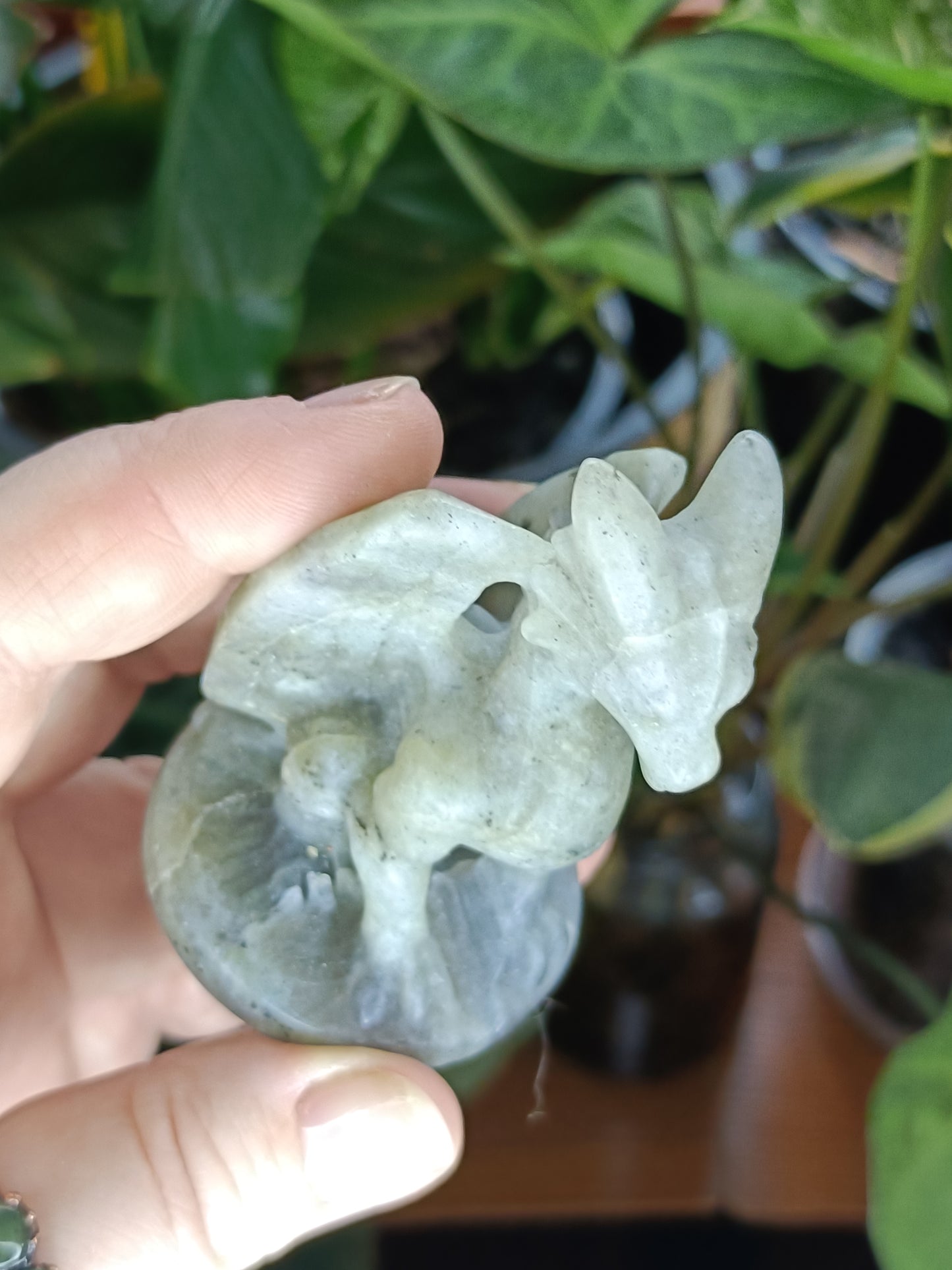 Labradorite Guardian Dragon Carving - 100g