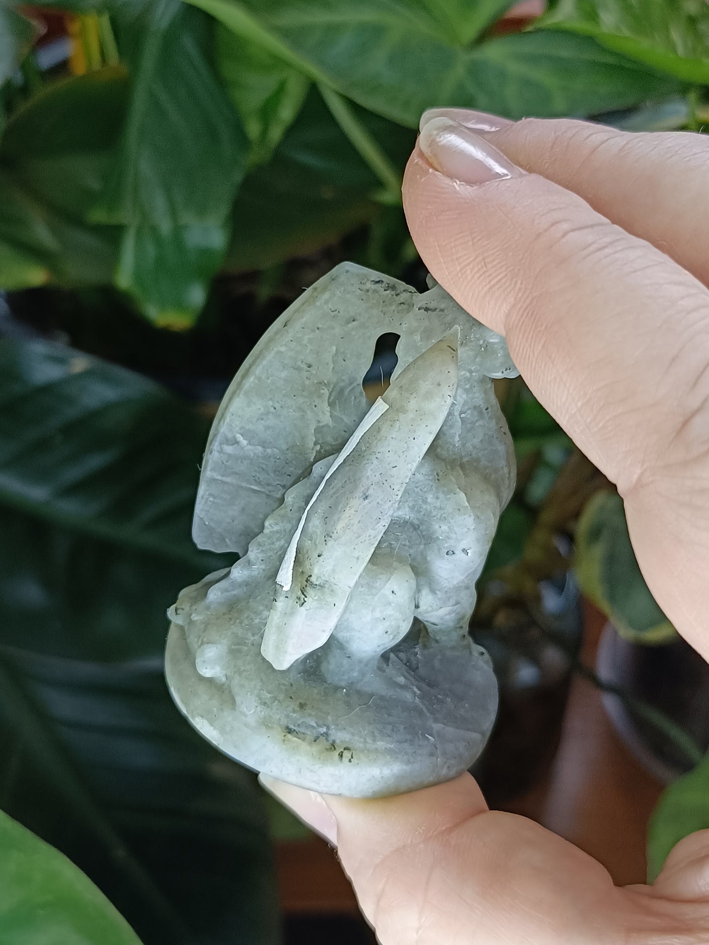 Labradorite Guardian Dragon Carving - 100g