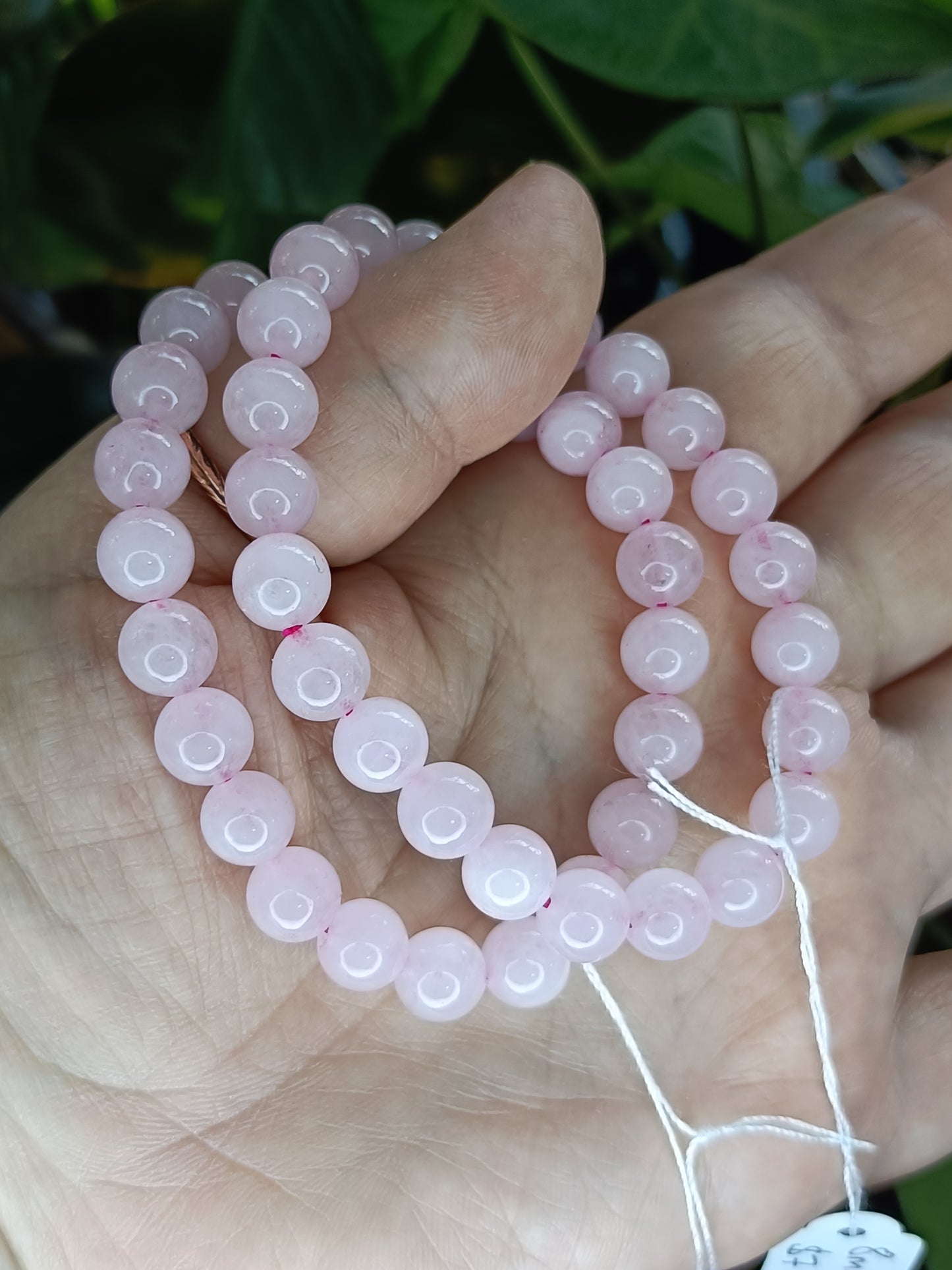 Rose Quartz Beaded Stretch Bracelet - 8mm