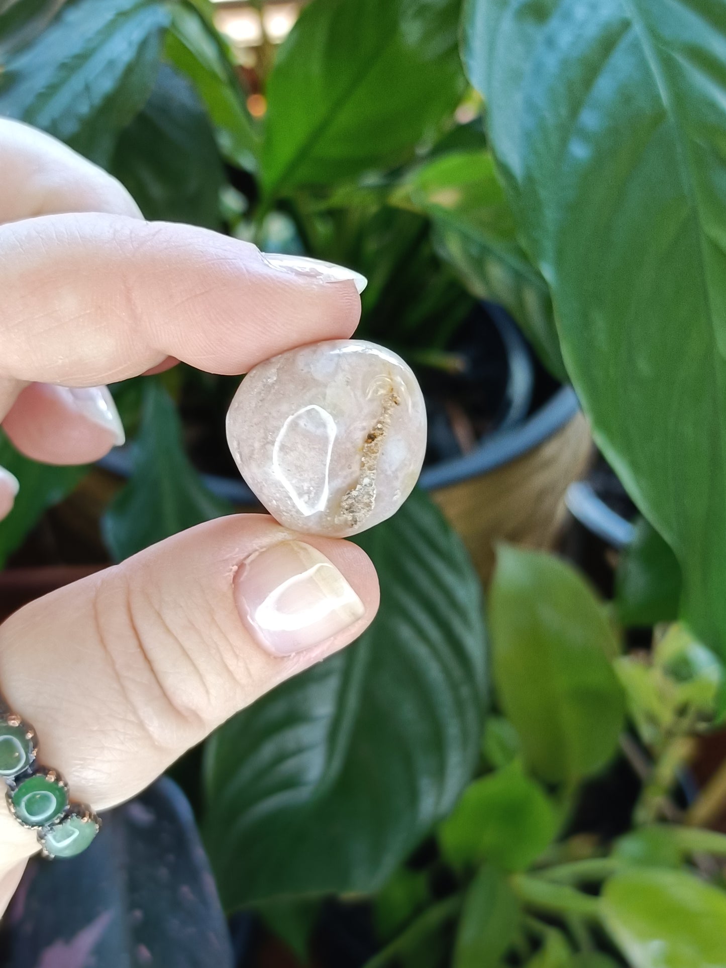 Pink Amethyst & Flower Agate Tumbles - 50g