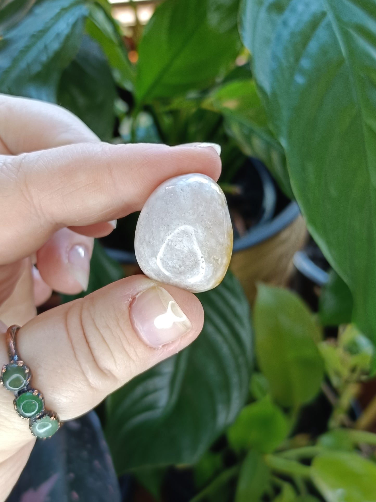 Pink Amethyst & Flower Agate Tumbles - 50g