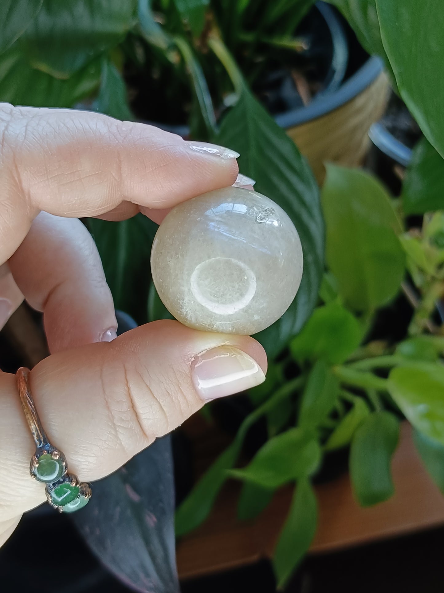 Blue Flash Moonstone Mini Spheres