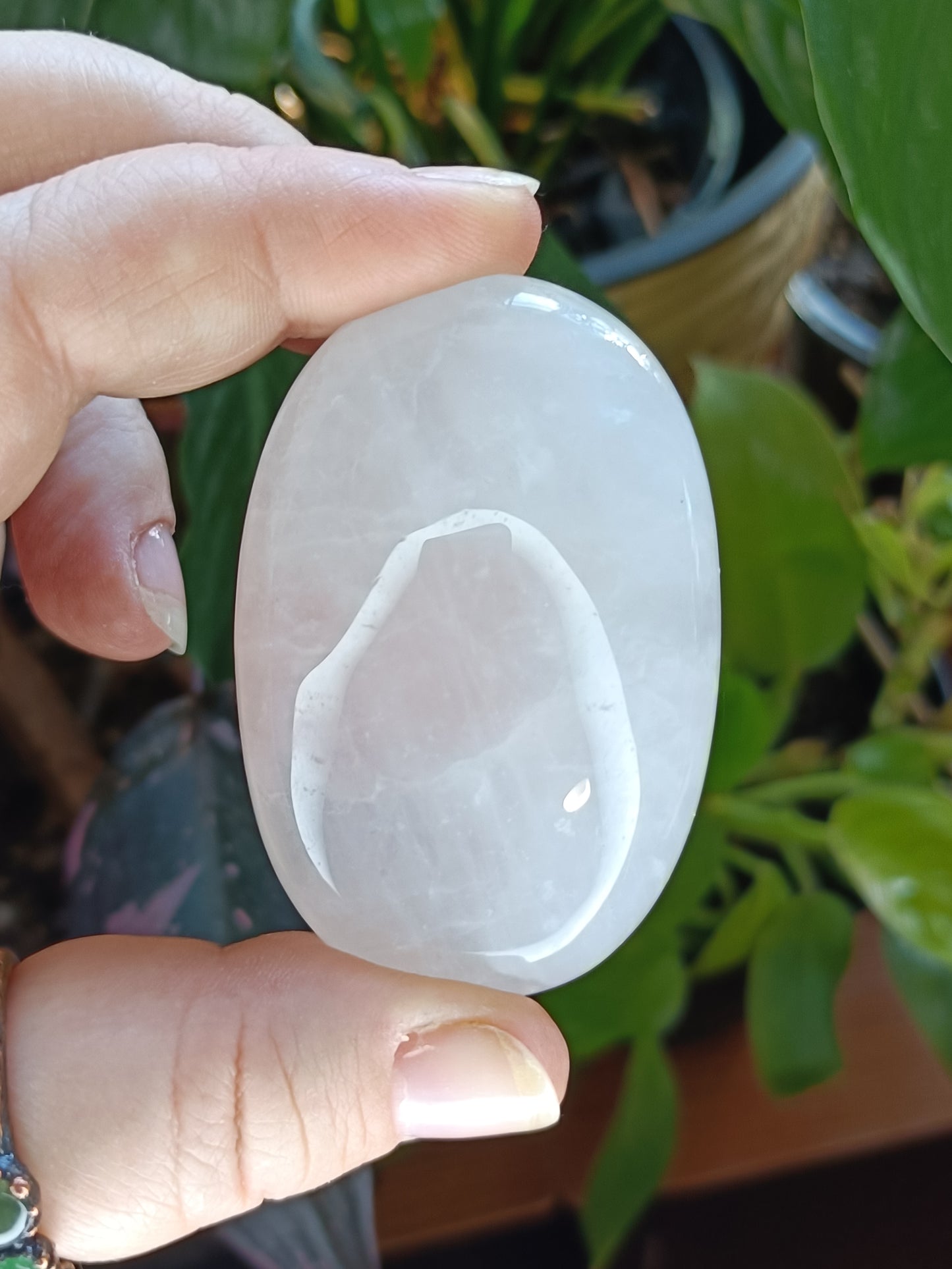 Rose Quartz Palm Stones - 70-80g