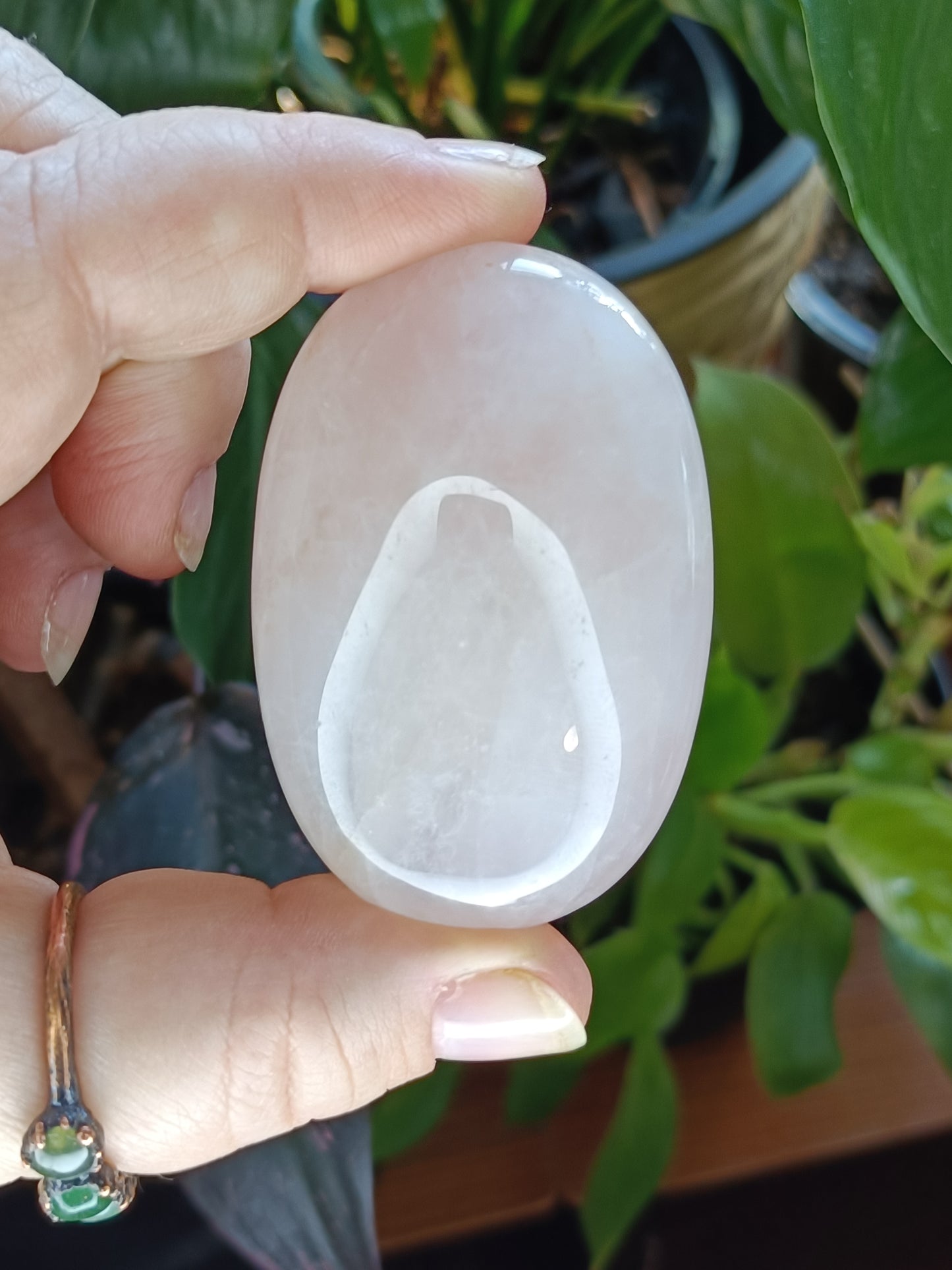 Rose Quartz Palm Stones - 70-80g