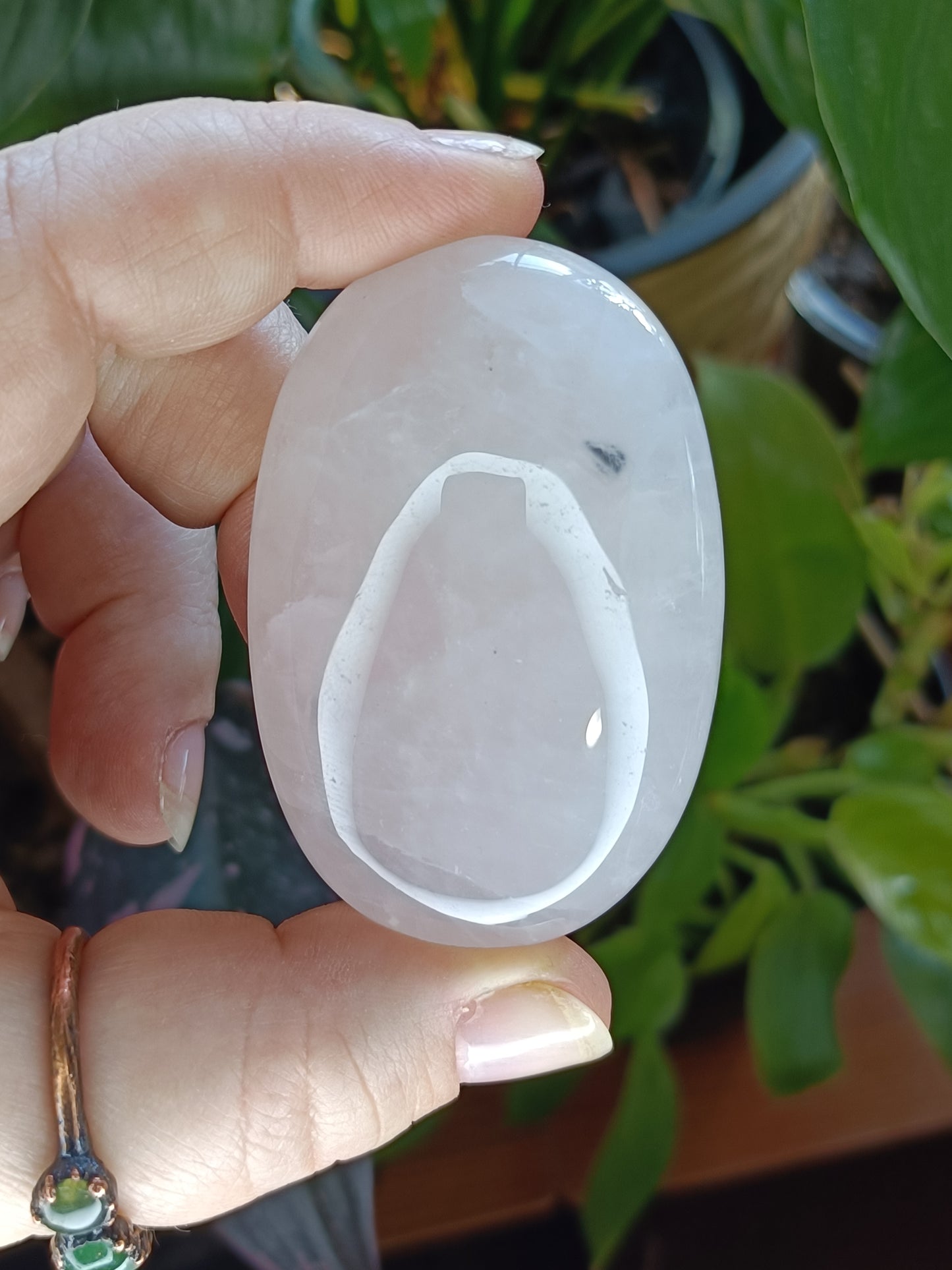 Rose Quartz Palm Stones - 70-80g