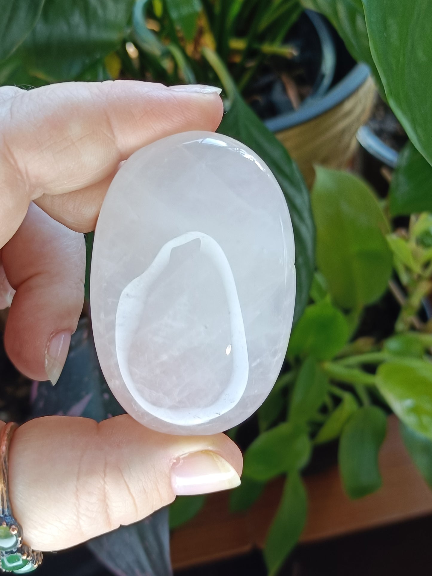 Rose Quartz Palm Stones - 70-80g