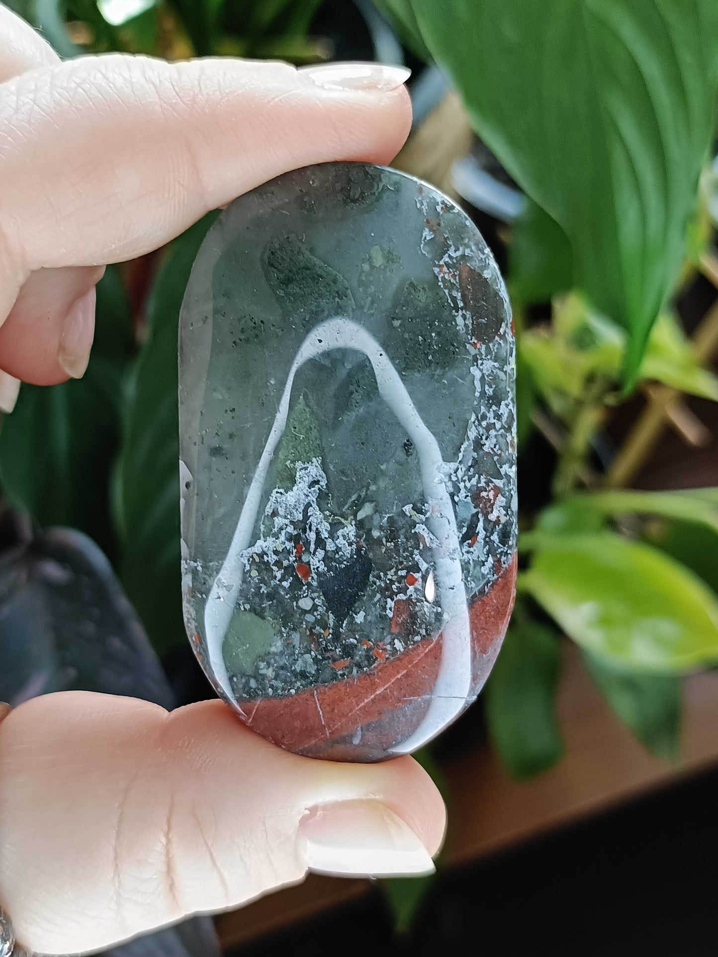 African Bloodstone Palm Stone - 45-60g