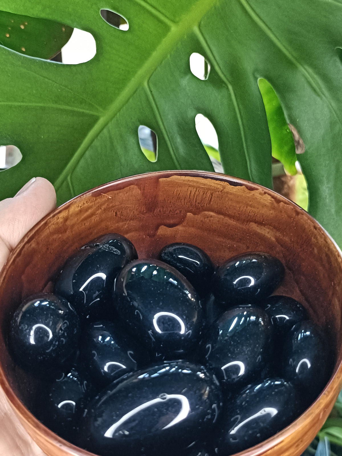 Black Obsidian Tumbles - 50g