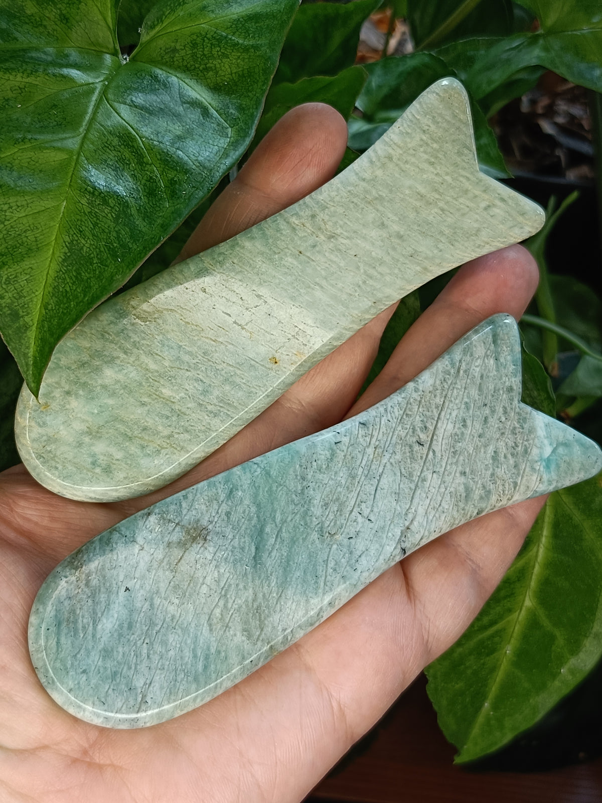 Amazonite Gua Sha - Natural Stone Face Roller
