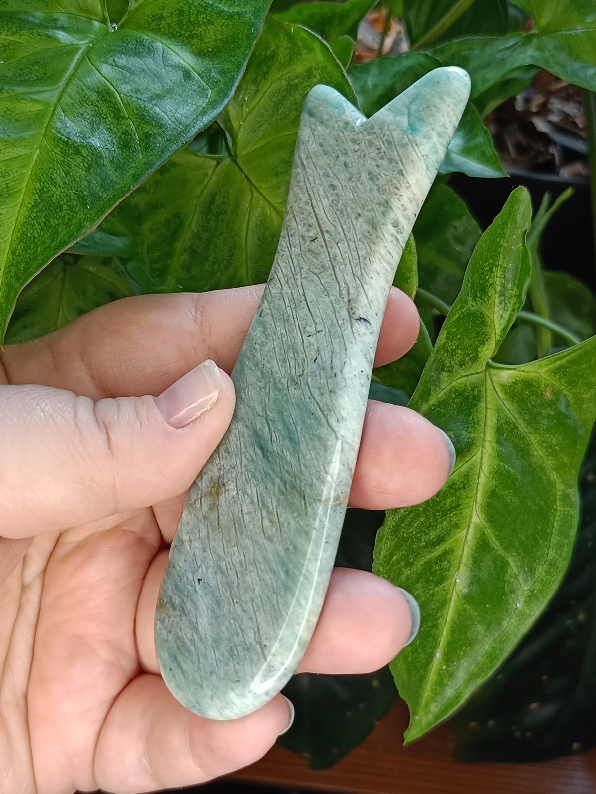Amazonite Gua Sha - Natural Stone Face Roller