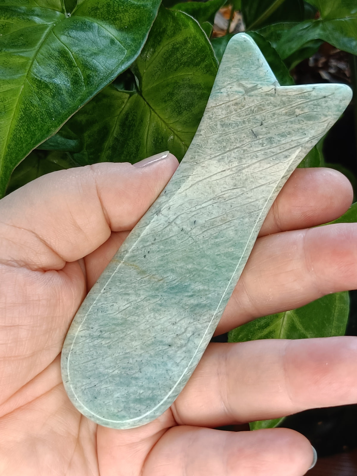 Amazonite Gua Sha - Natural Stone Face Roller