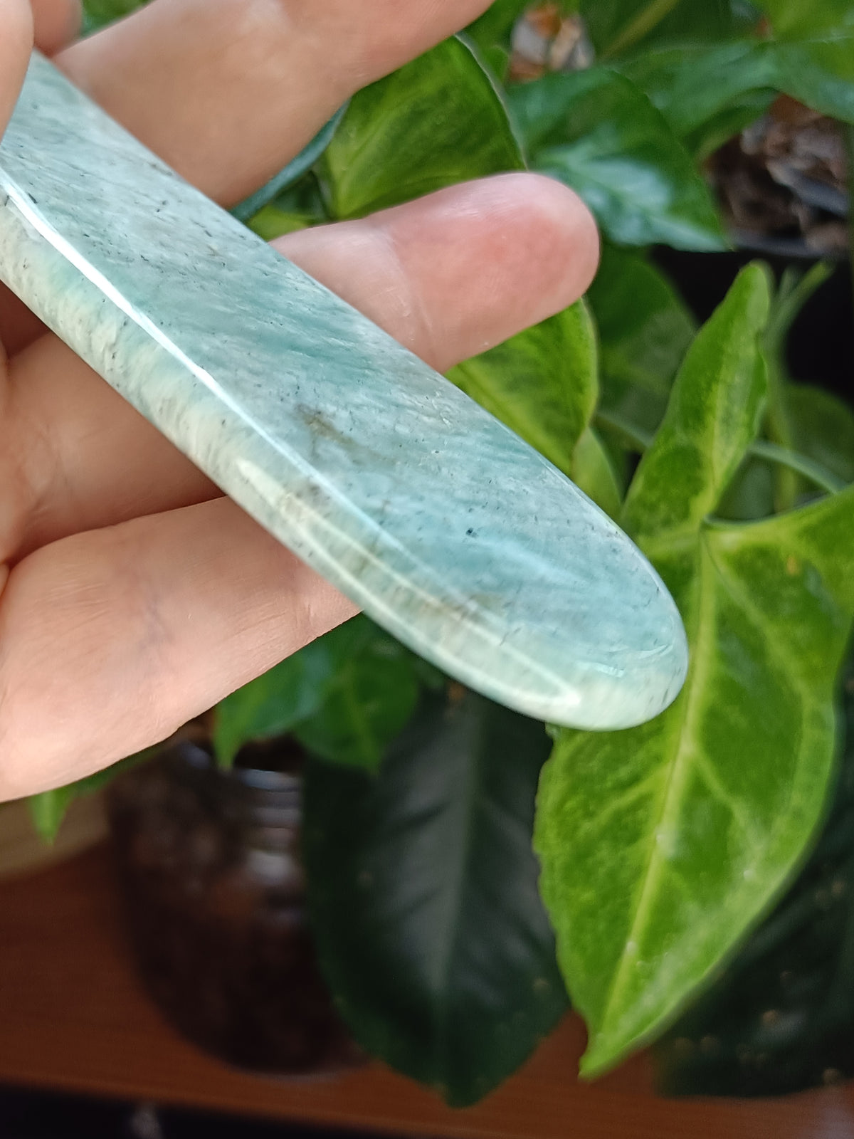 Amazonite Gua Sha - Natural Stone Face Roller