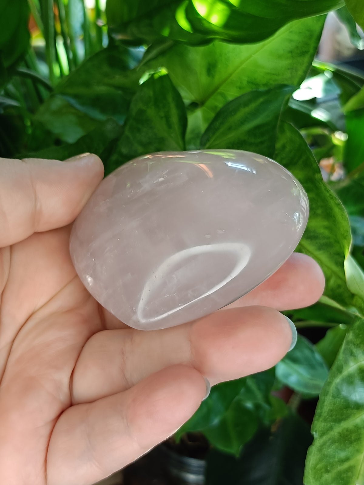 Rose Quartz Puffy Heart 210g