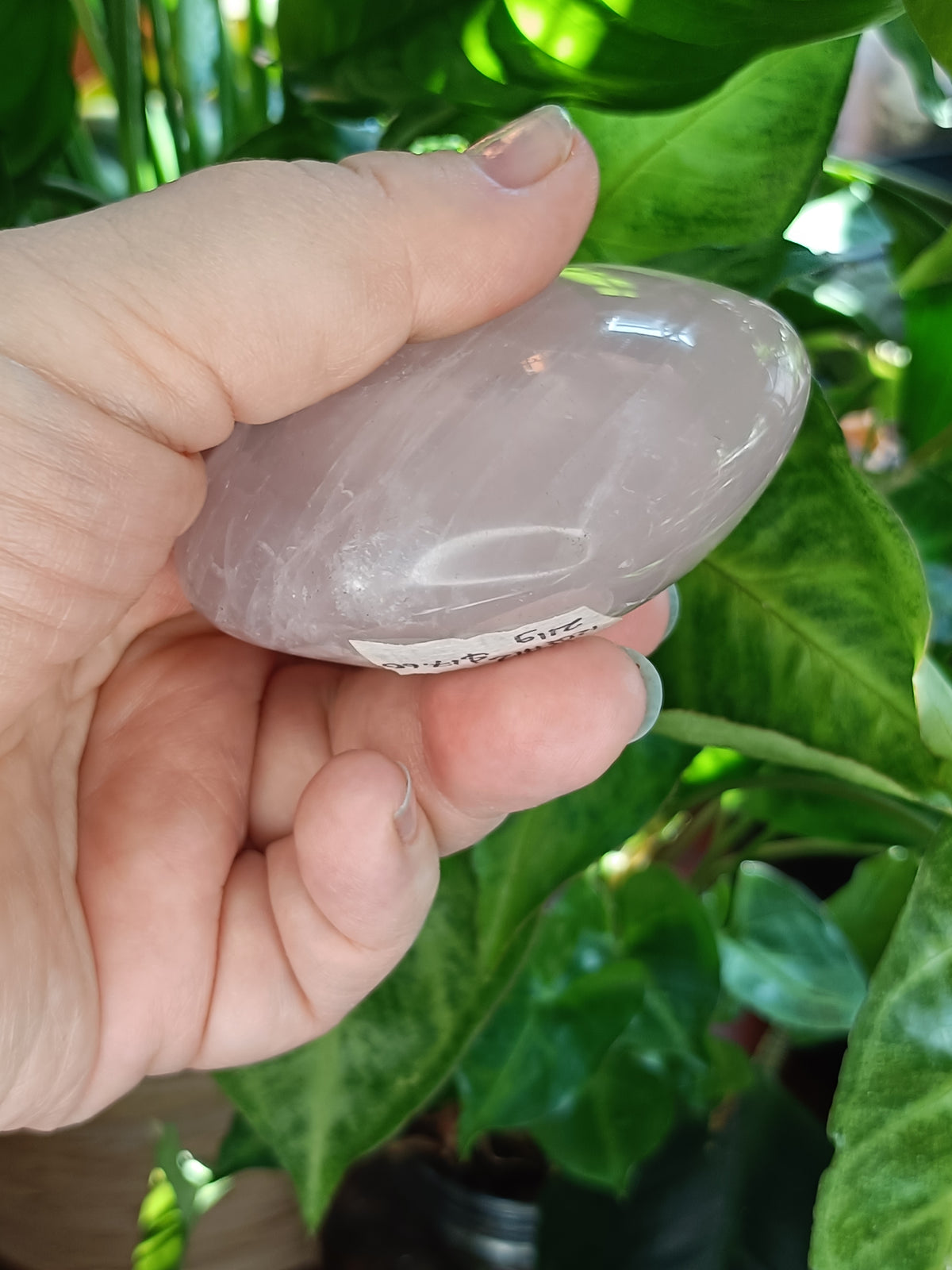 Rose Quartz Puffy Heart 210g