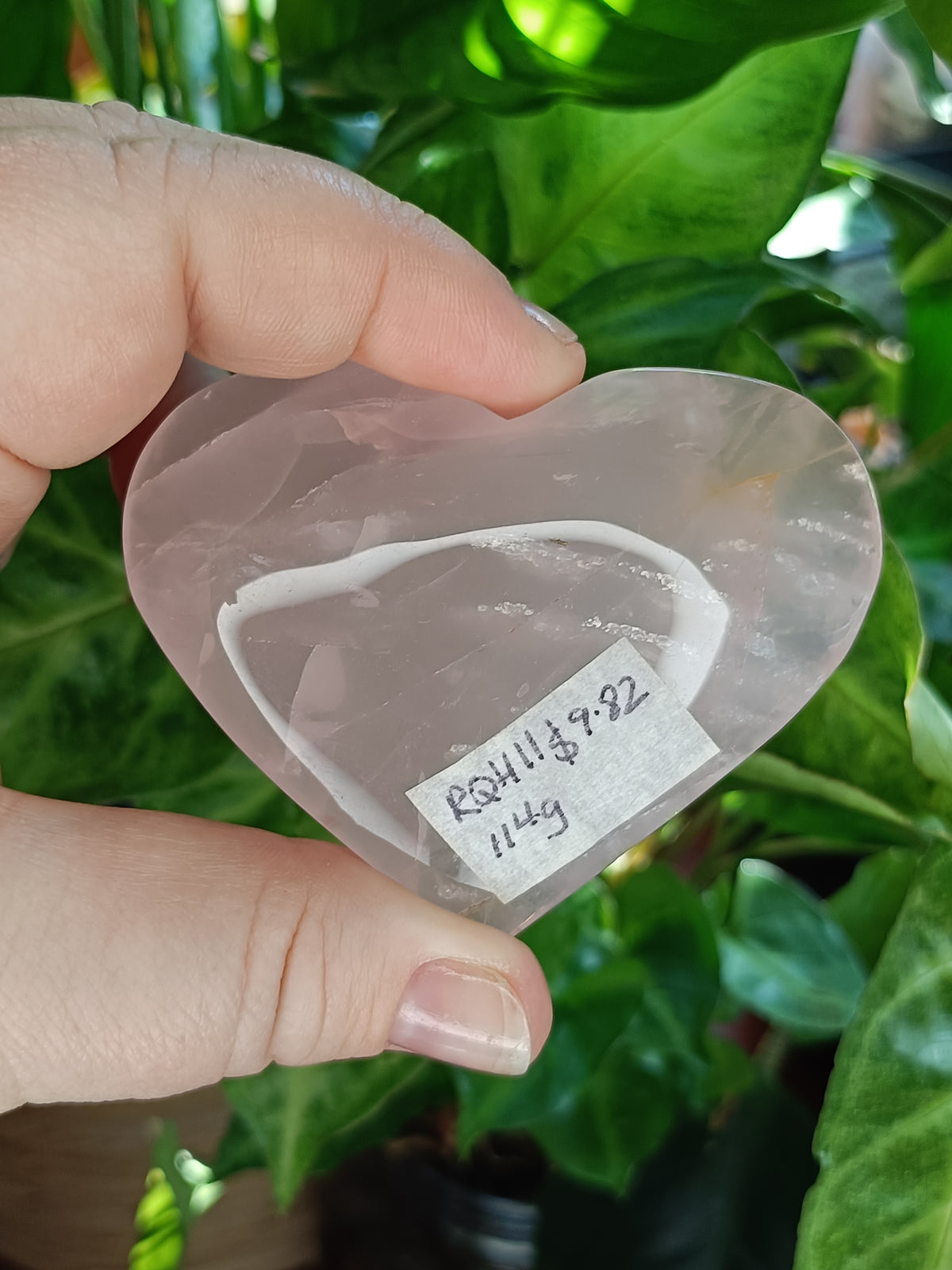 Rose Quartz Heart 114g