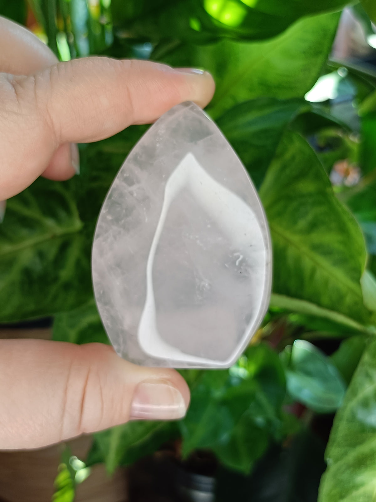Rose Quartz Teardrop Ornament - 78g