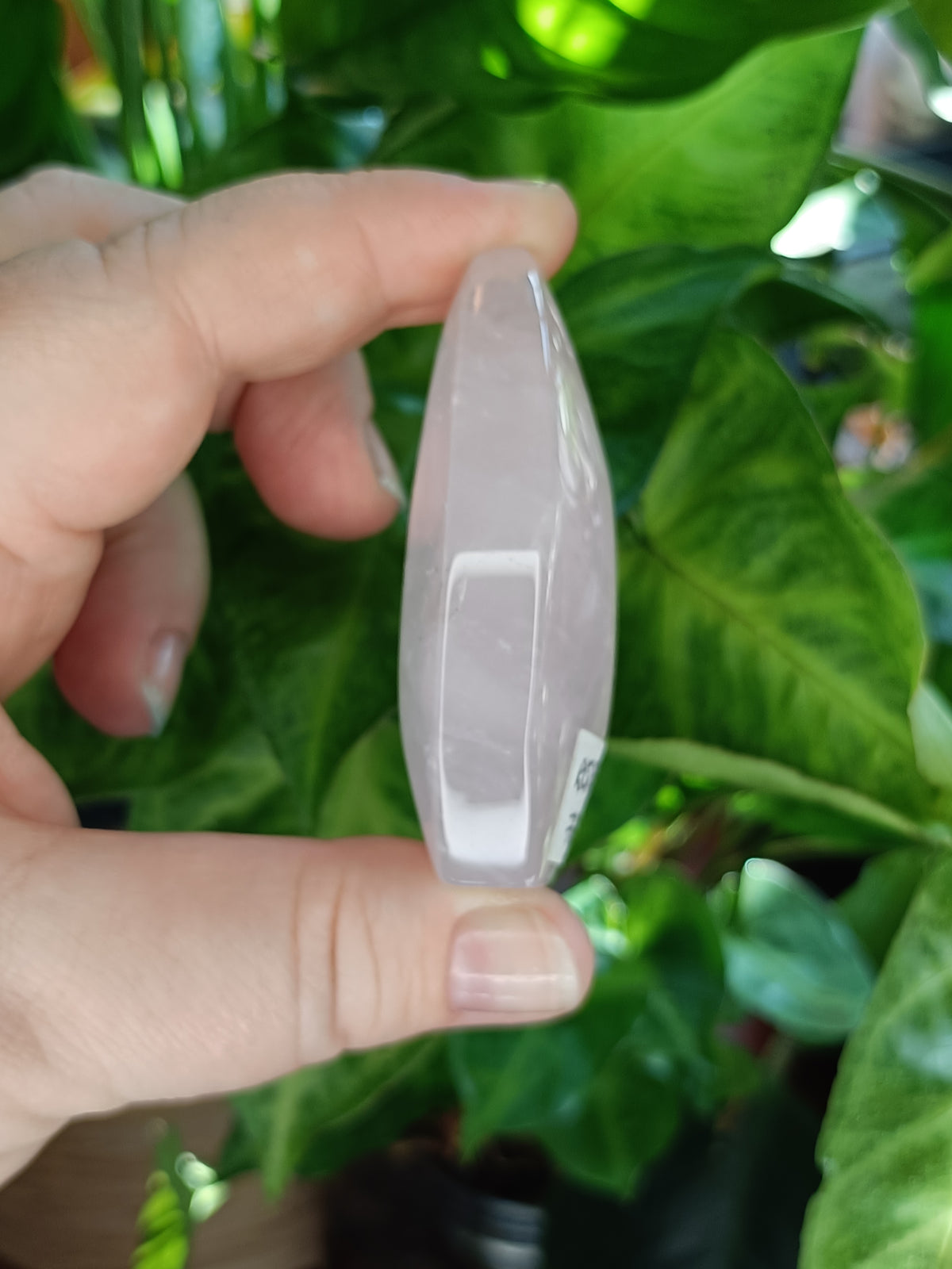 Rose Quartz Teardrop Ornament - 78g