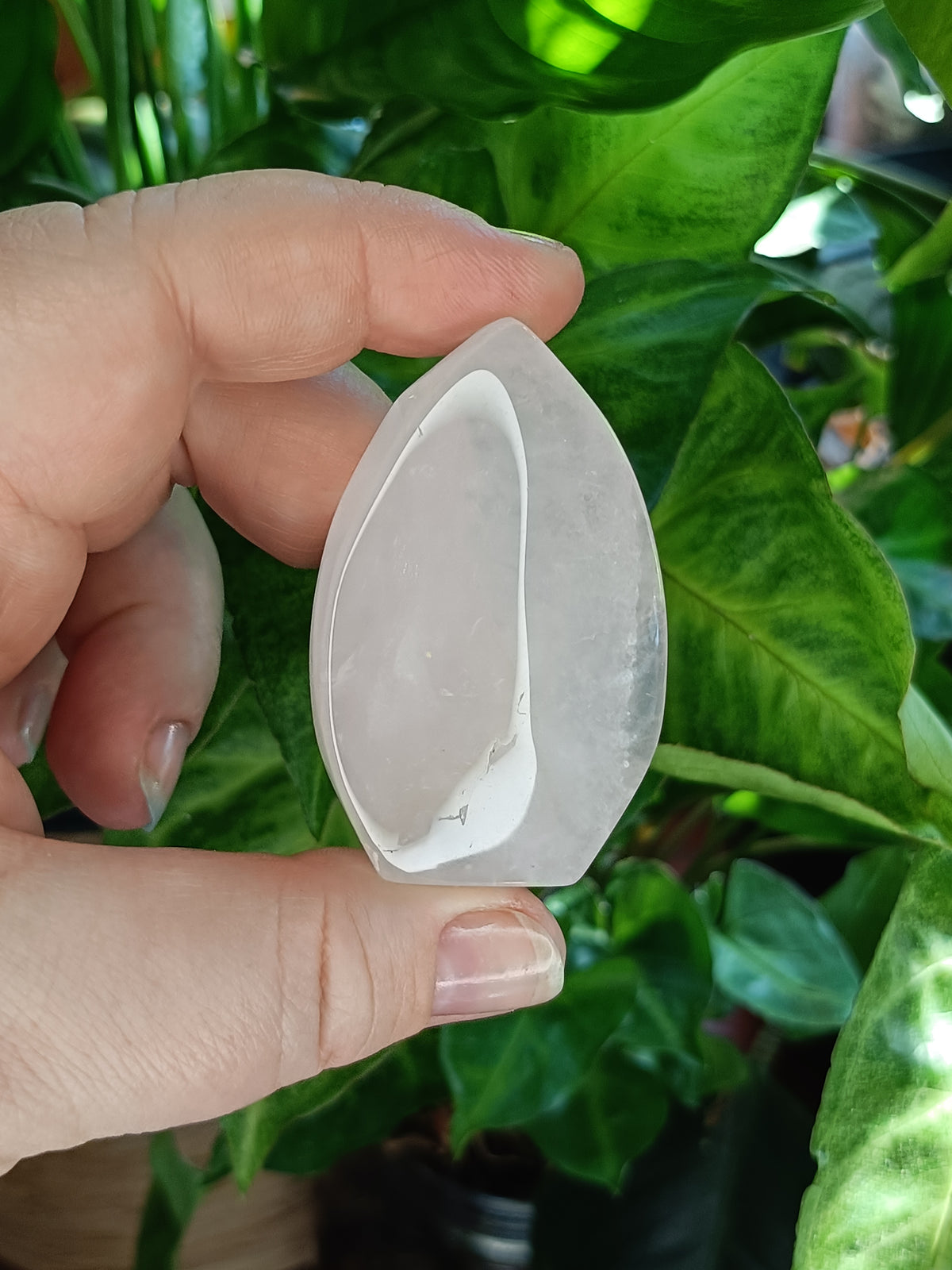 Rose Quartz Teardrop Ornament - 54g