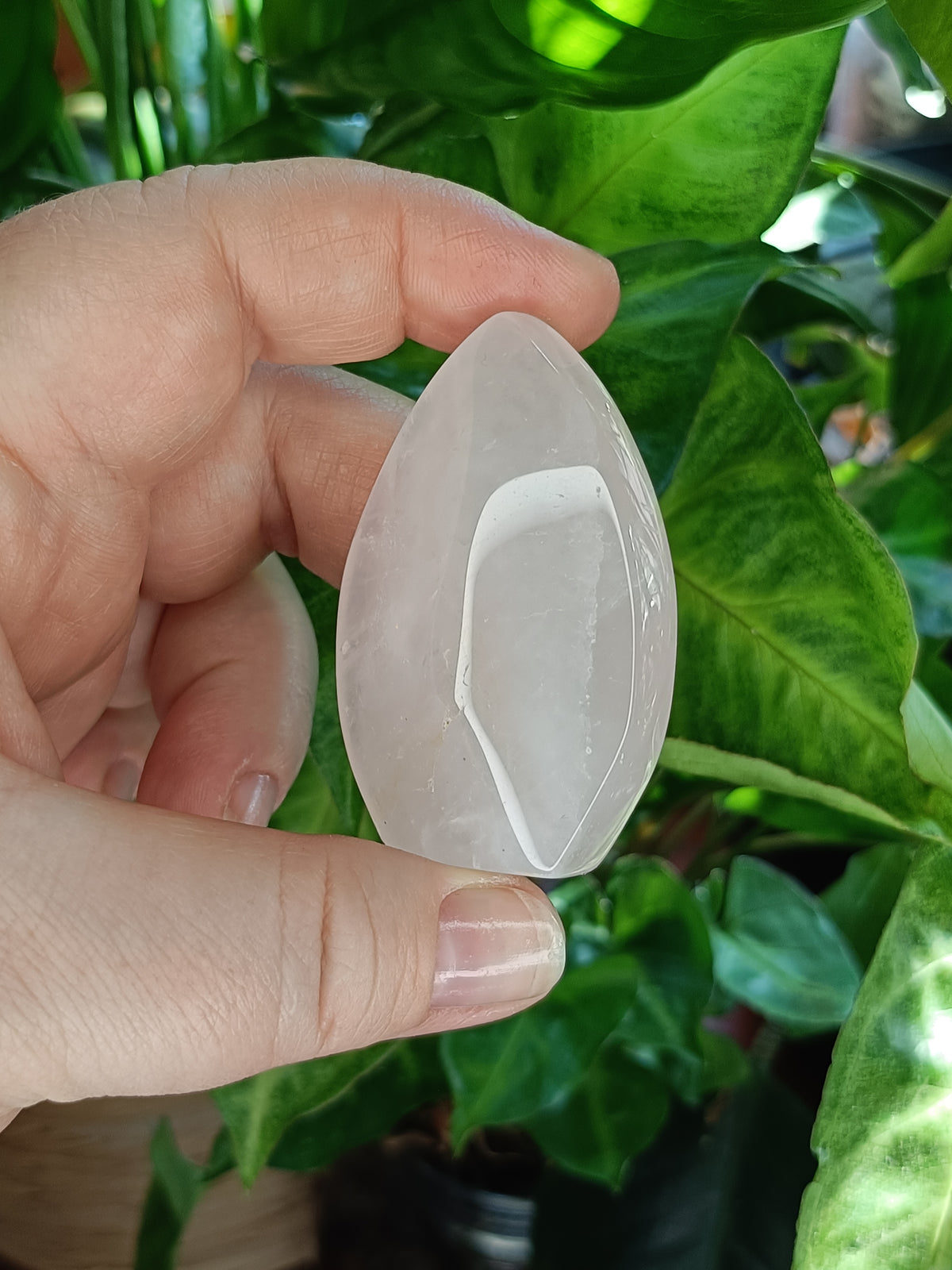 Rose Quartz Teardrop Ornament - 54g