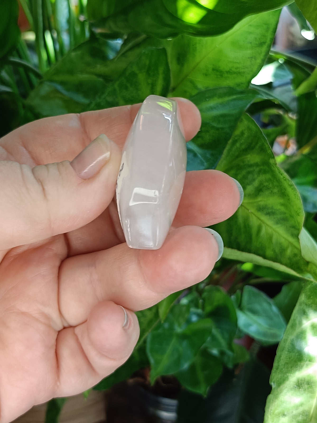 Rose Quartz Teardrop Ornament - 54g
