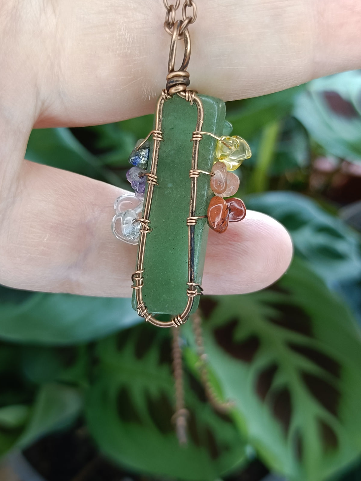 Tree of Life Pendant - Copper Wire & Alloy Chain