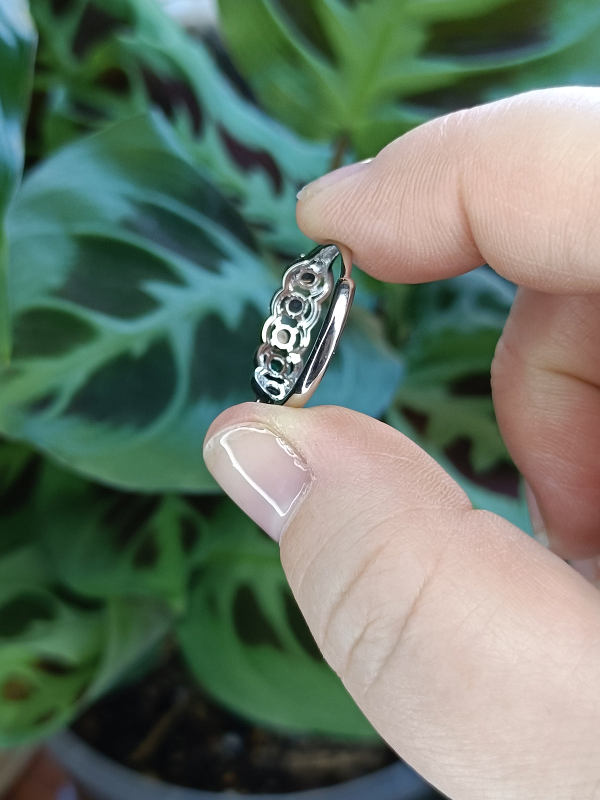 Ethiopian Opal Ring - Silver-Plated Copper