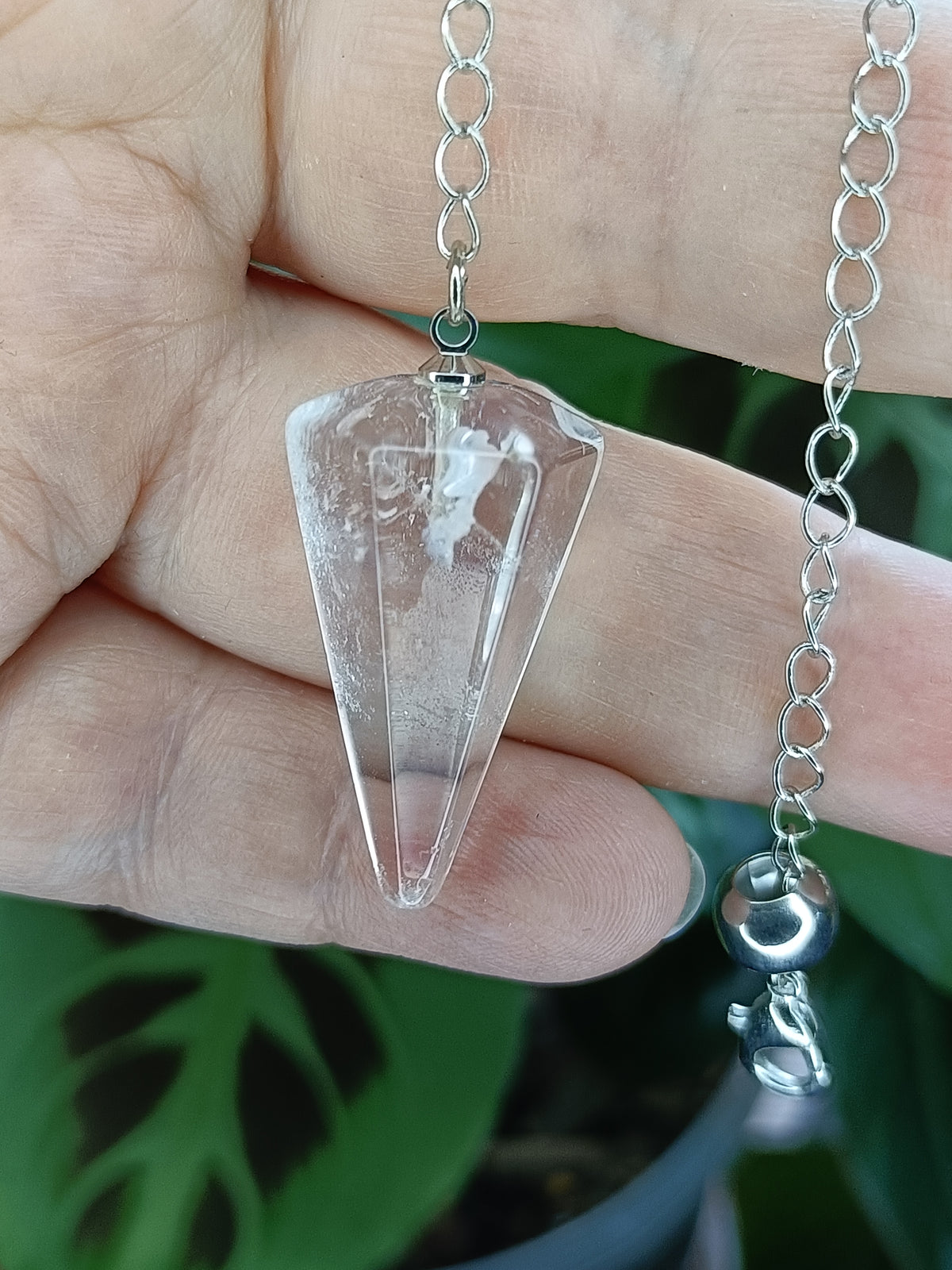 Mixed Gemstone Pendulums - Silver-Plated Copper