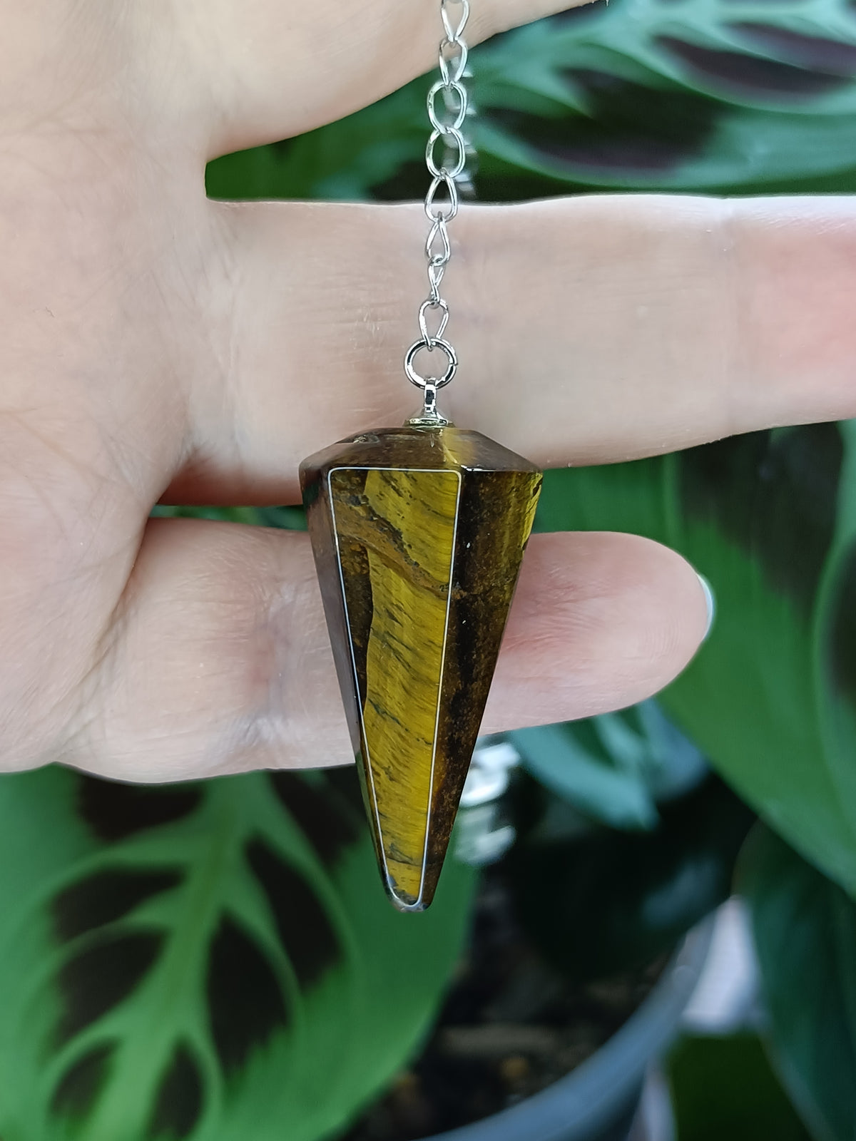 Mixed Gemstone Pendulums - Silver-Plated Copper