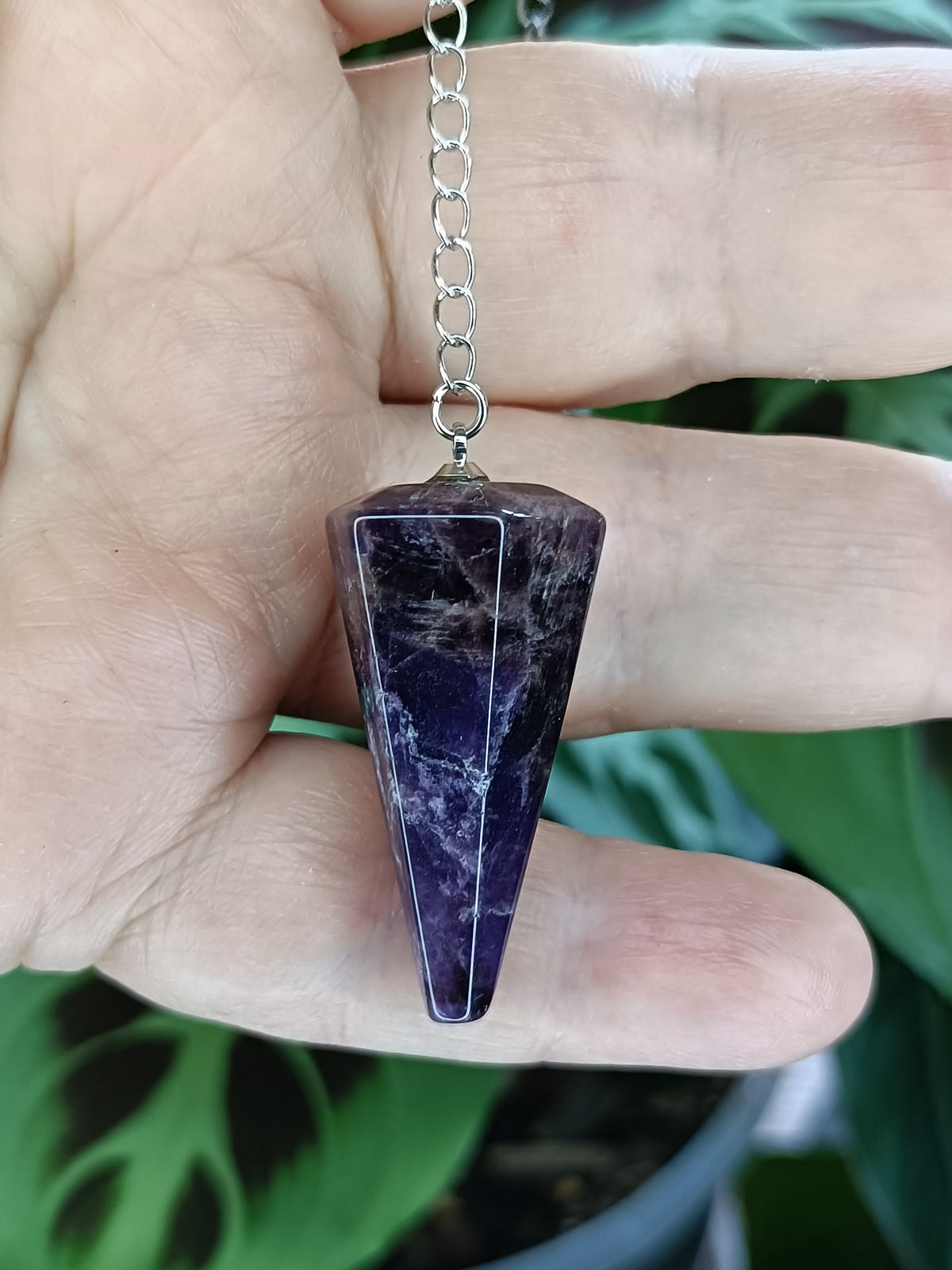 Mixed Gemstone Pendulums - Silver-Plated Copper